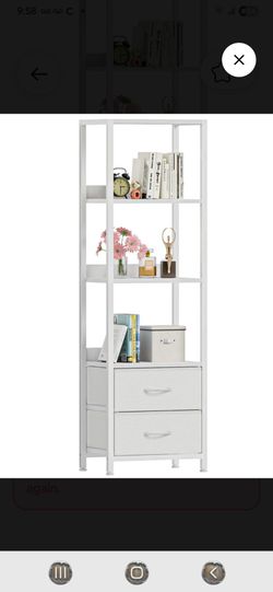 Brand new White metal and wood shelf