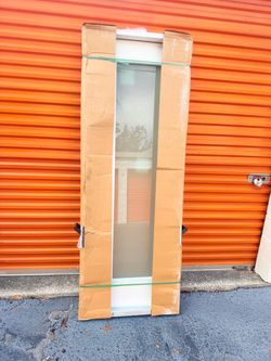 Single Door RH, Outswing Pre-Hung Exterior, Unit Dimension: (29-7/16 ‹ 80-3/8] [FL/Fiberglass Smopth-Impact Flush, HVHZ Impact, No LB, Tempered IG L