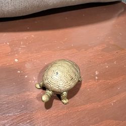 Vintage turtle  Small jewelry box 