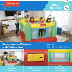 Fisher-Price Indoor Bouncer with Built-in Pump