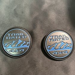 2024 Jeep blue trail rated badge. OEM Mopar part