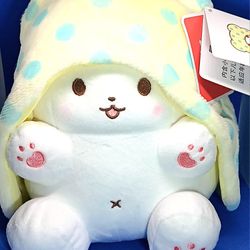Brand New Sanrio Marumofubiyori Bear With Blanket Plush 