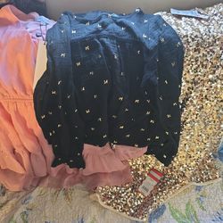Size 6/M Little Girl Clothes New With Tags And Used Lot.
