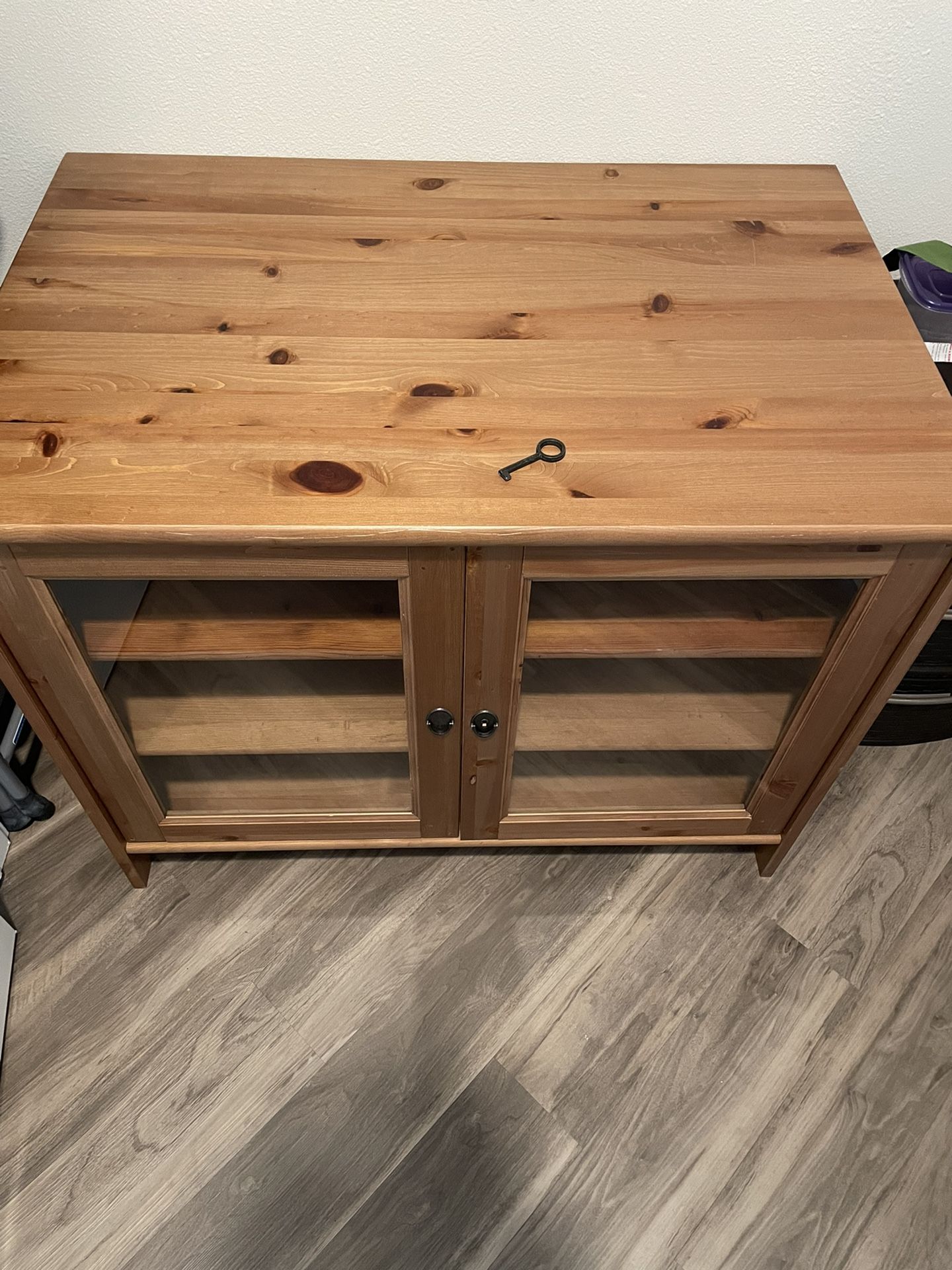 IKEA Wood tv/Storage Stand 