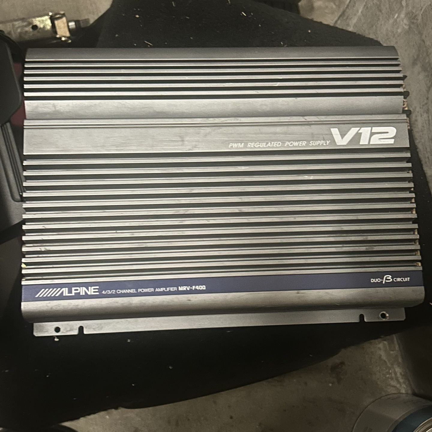 ALPINE MRV-F400 4/3/2チャンネルパワーアンプ Alpine MRV-F400 4/3/2 Channel Stereo 400W Amplifier Amp 12V