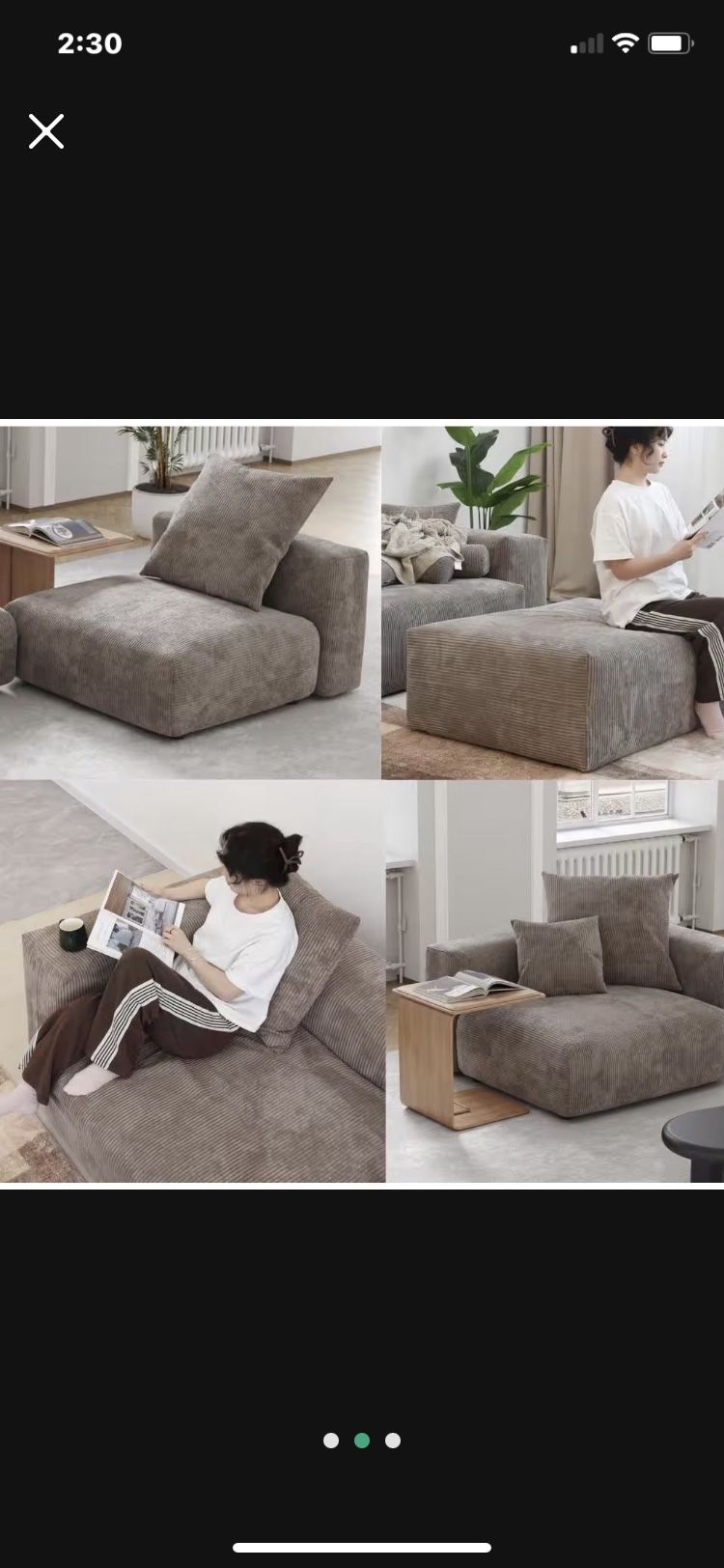 New couch and Ottoman