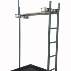 Large Parrots Birds Play Perch Stand With Climbing Ladders Toy Hook 