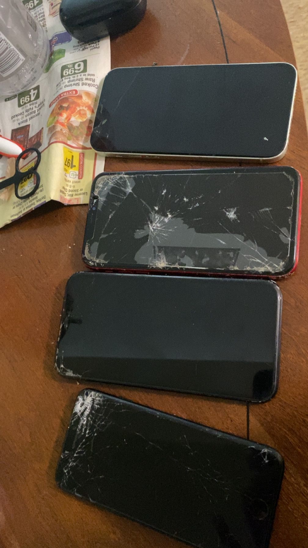Cracked iPhones 