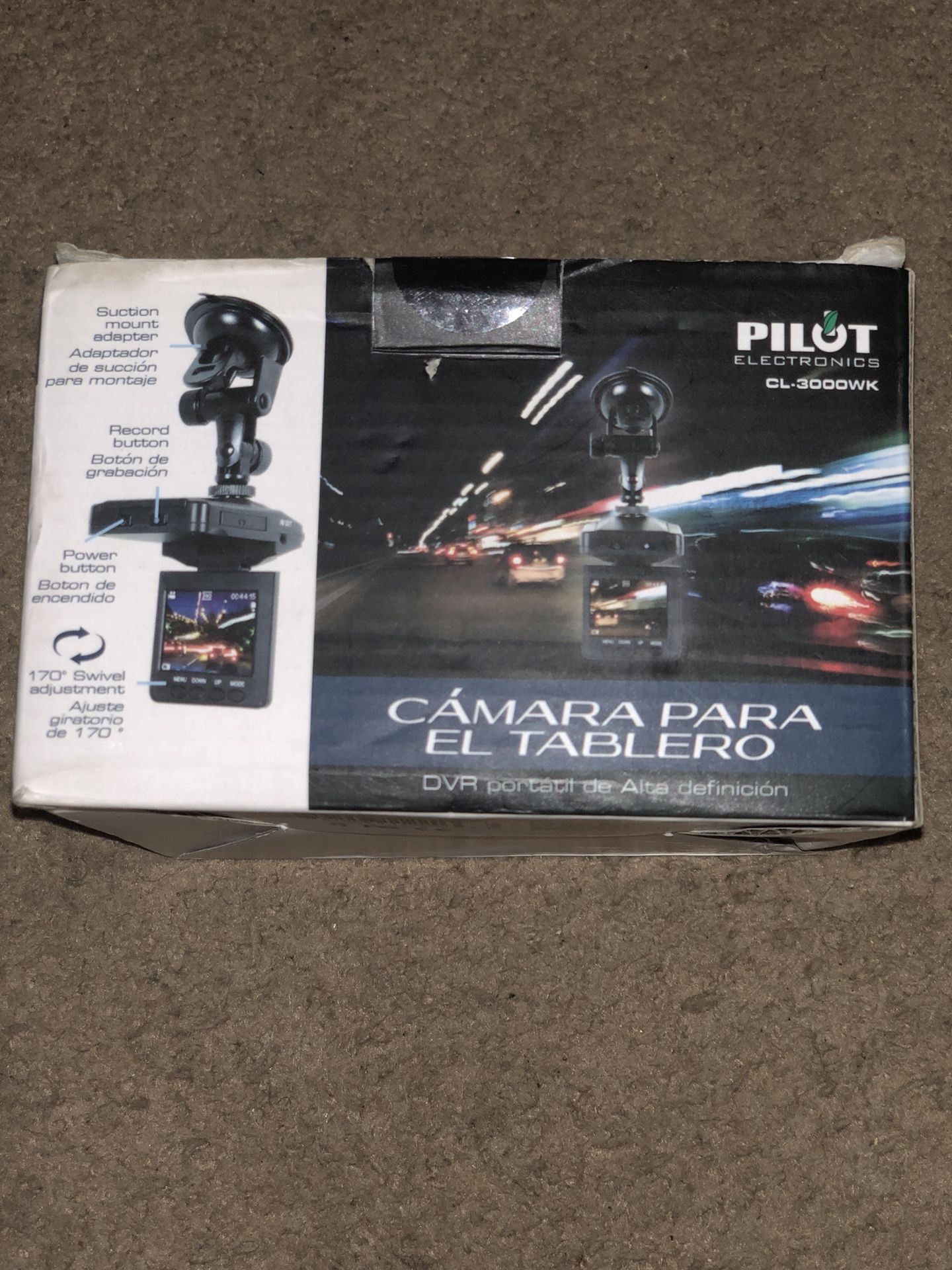 DVR with camera can use in car has car charger and SD card included