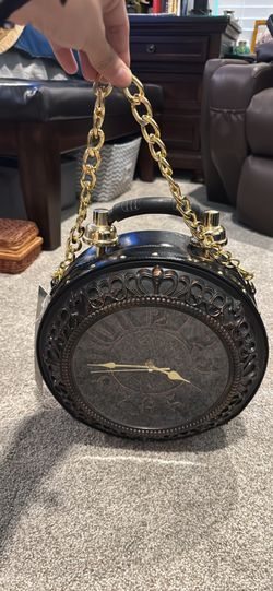 Leather Clock Purse