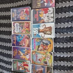 Vintage Disney Vhs Bundle Deal Lot Variety 