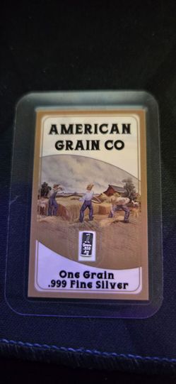 American Grain Co. 1 Grain .999 Fine Silver Bar