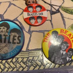 1960’s Beattles Fan Pins