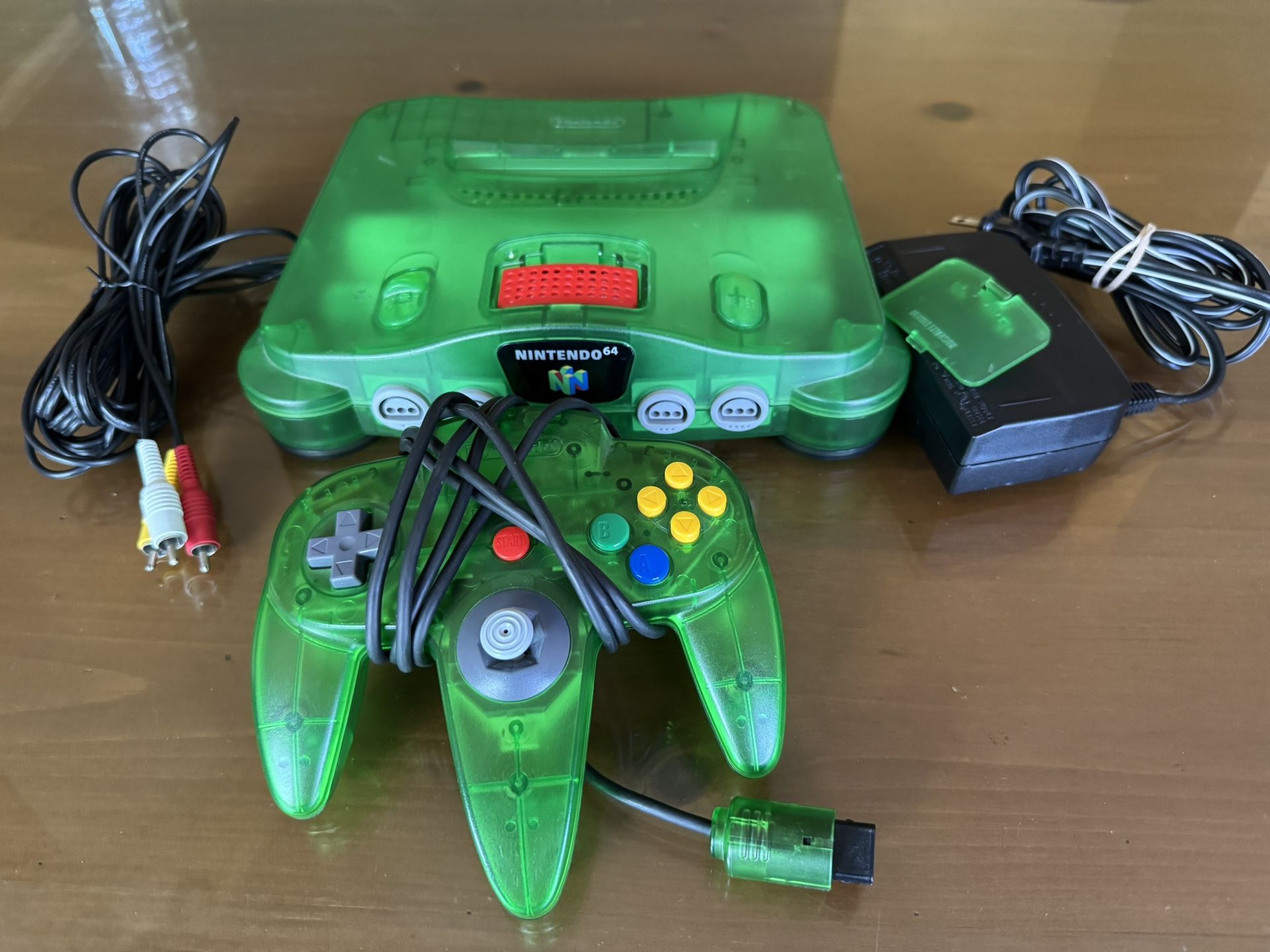 Jungle Green N64 With Controller And Expansion Pack