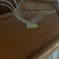 NEW ZUVUROV JEWISH JUDACIA MENORAH CANDLE BRASS HOLDER. FROM JERUSALEM. FOR SALE IN MIAMI BEACH