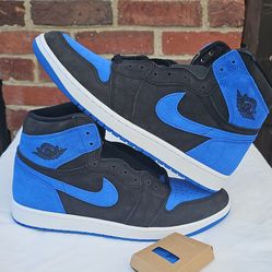 Jordan Air Jordan 1 Retro High OG Royal Reimagined Black Blue DZ5485-042 Sneaker size #11M