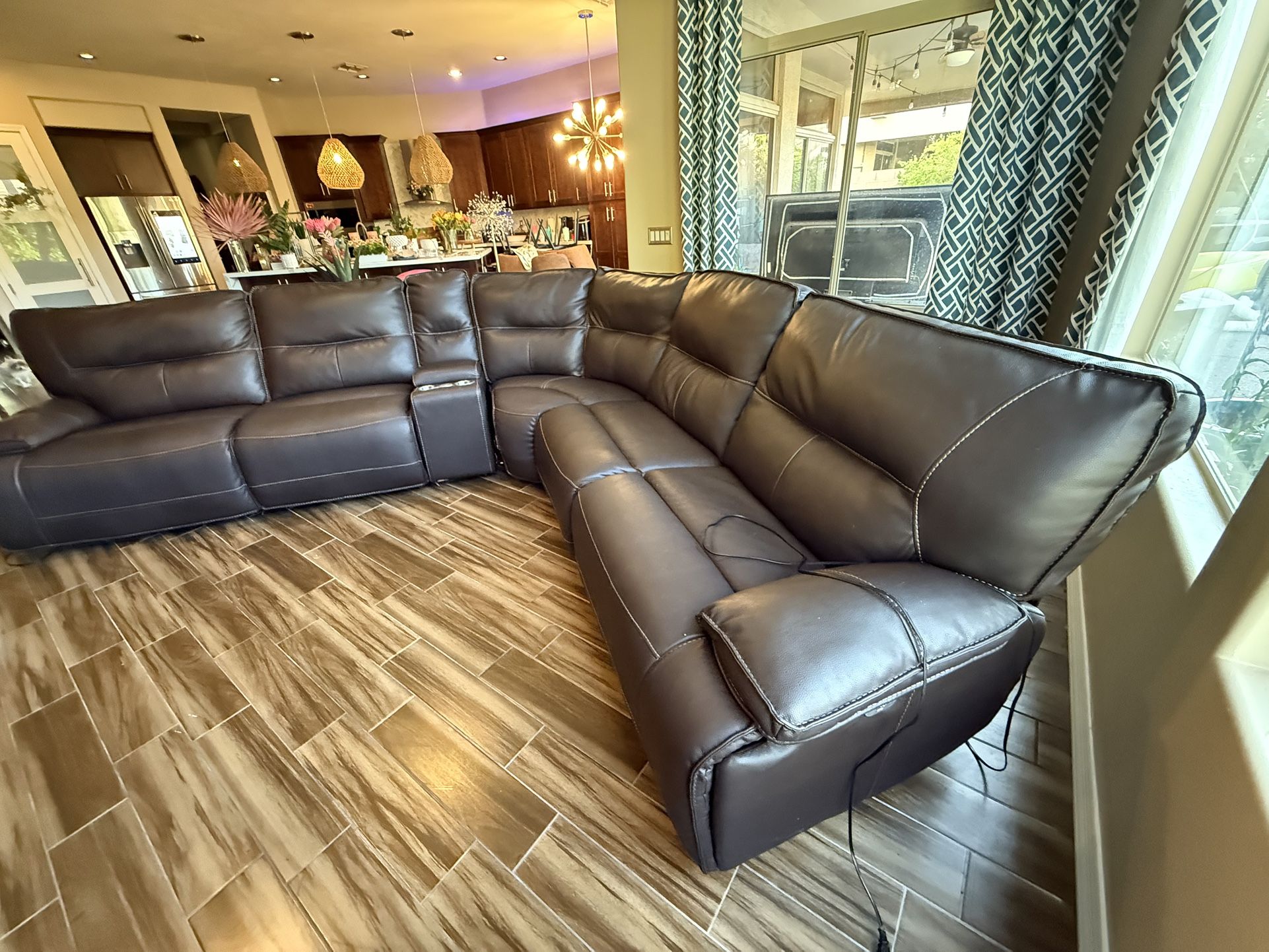 Brown Leather Sofa Sectional