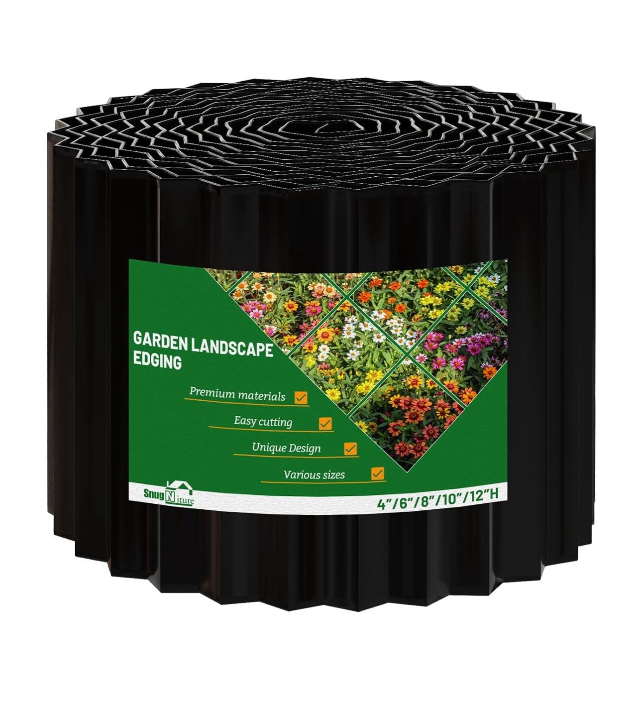 LAVEVE Corrugated Metal Garden Edging 6" x 50Ft