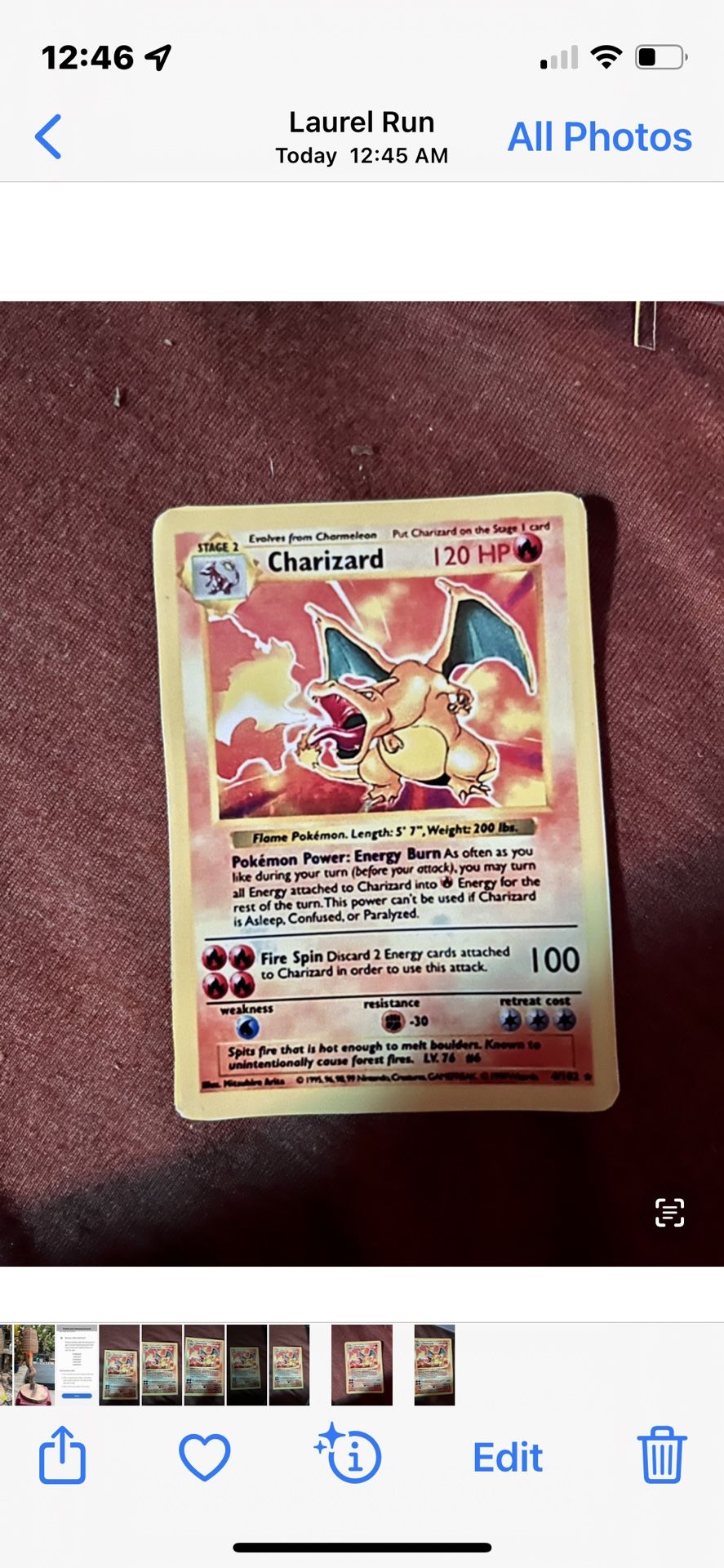 Charizard Pokémon Card