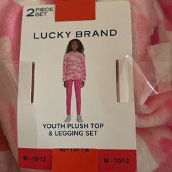 Youth Plush Top & Legging Set Medium 