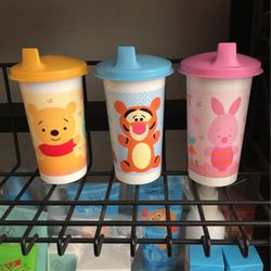 Set of 3 tupperware cups 310mL Winnie The Pooh edition