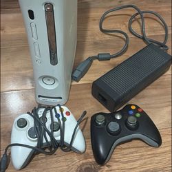 Xbox 360 with controllers UNTESTED