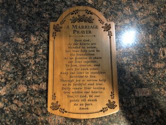 Marriage prayer Wall hanging