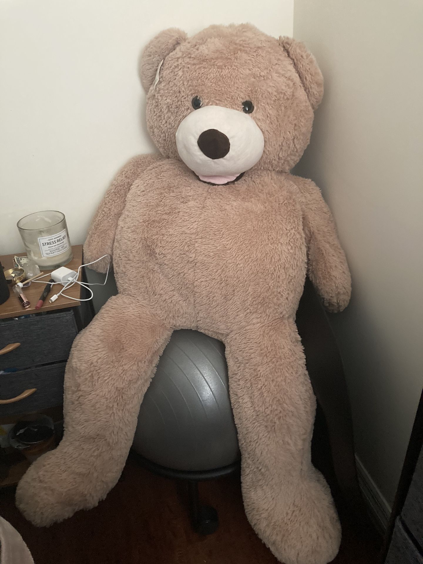 Giant Plush Teddy Bear 53" Stuffed Animal Soft Toy Huge Large Jumbo Gift