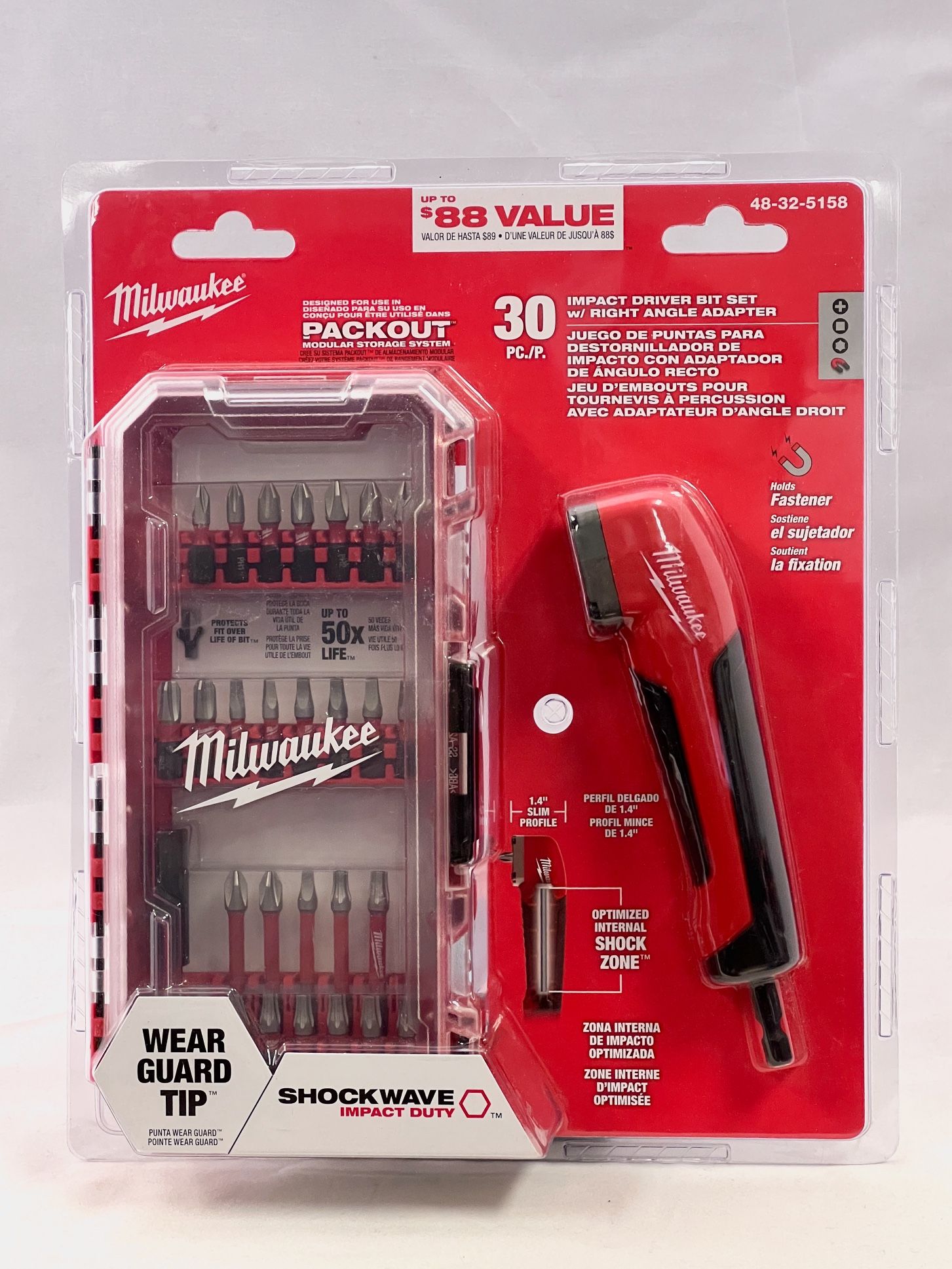 Milwaukee SHOCKWAVE Right Angle Adapter Impact Driver Set OUT OF PRODUCTION 30pc