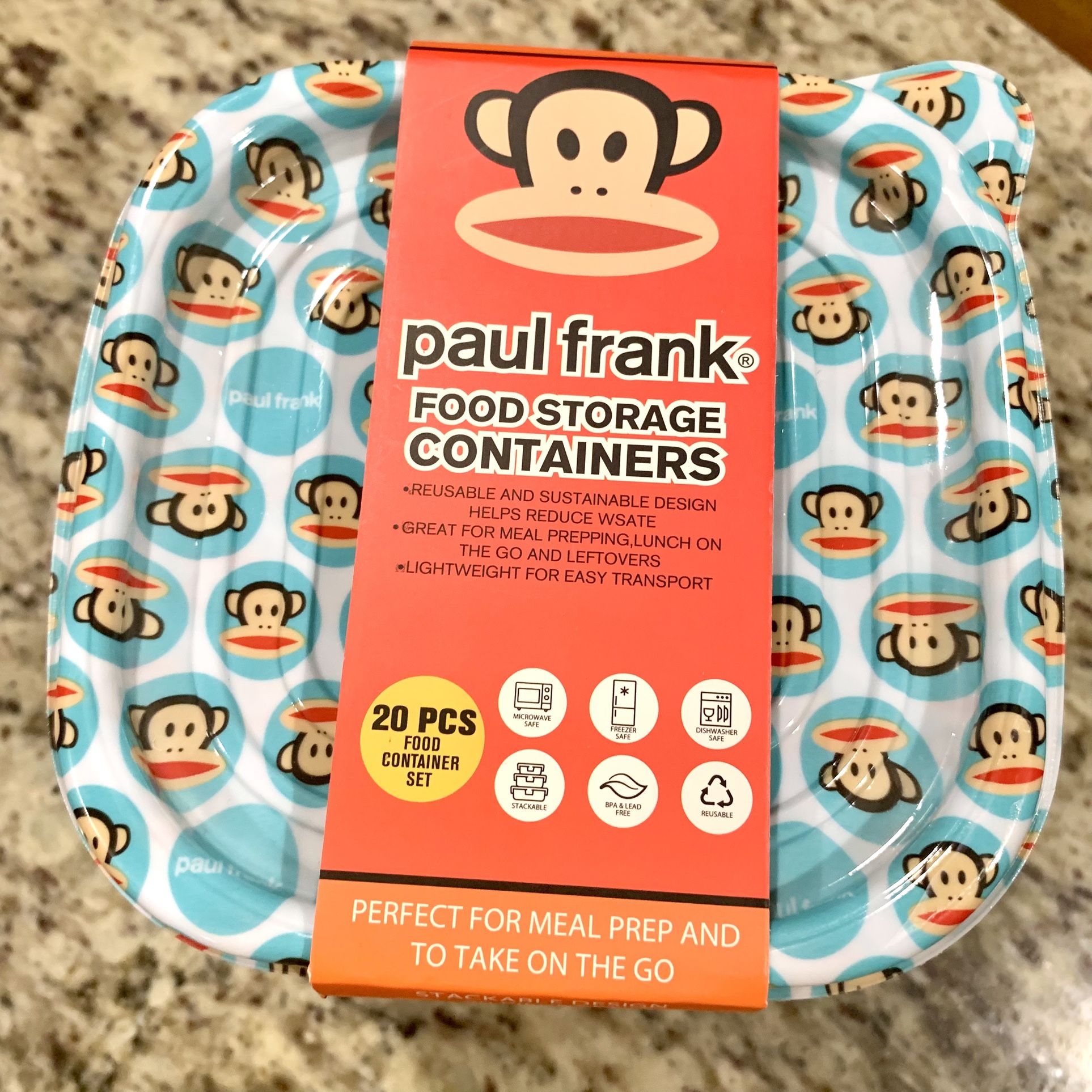 Paul Frank Food Storage Containers 20pc Meal Prep