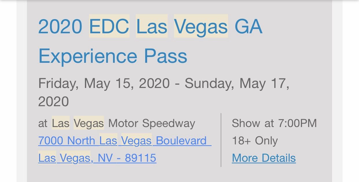 2 EDC TICKETS !