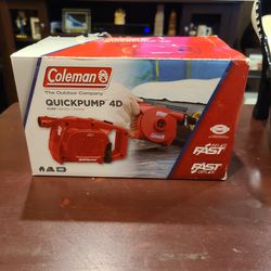 Coleman QUICKPUMP 4D for Air Mattress & Inflatables | Battery-Powered Handheld