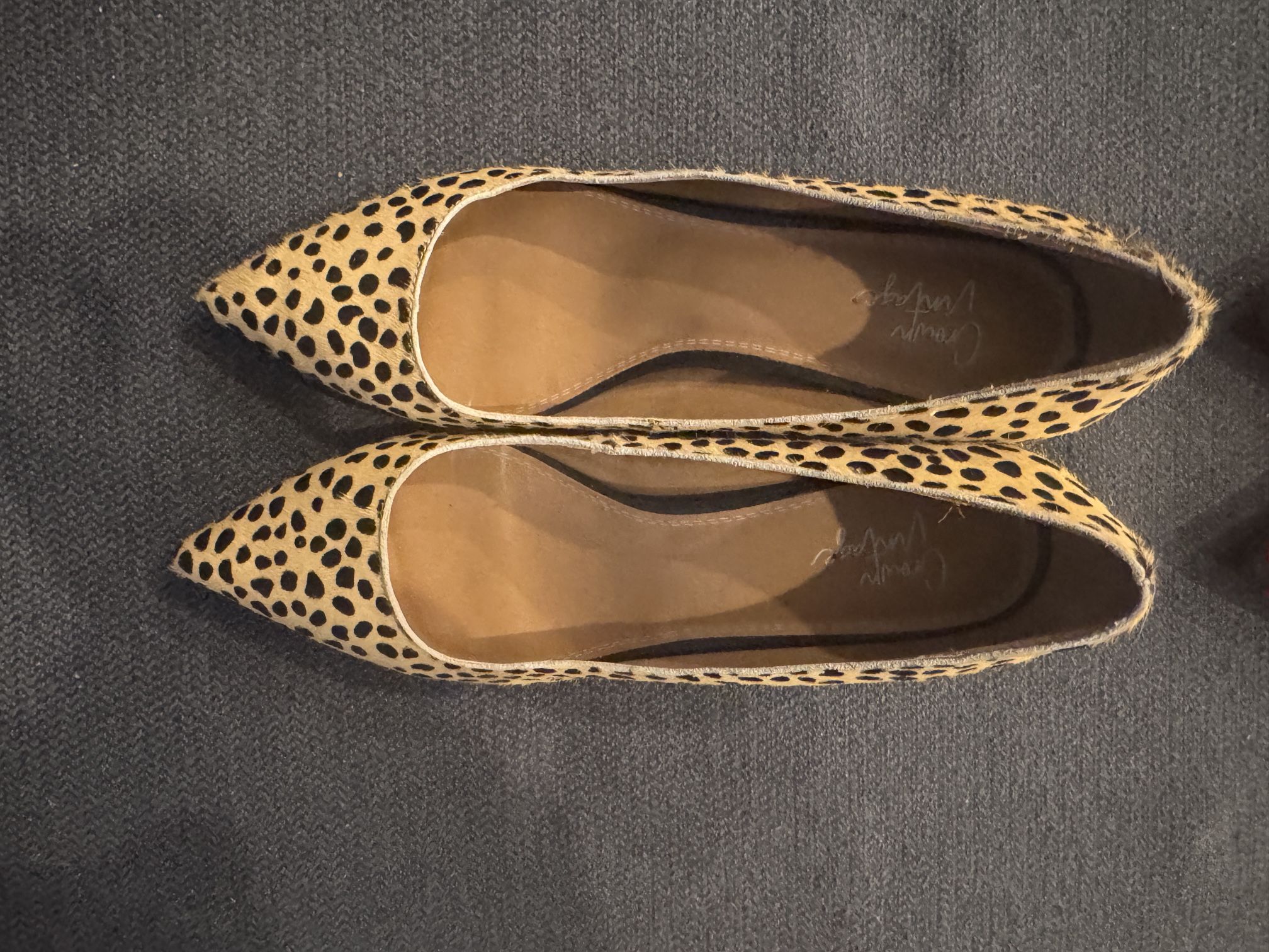 Faux Leopard Block Heels