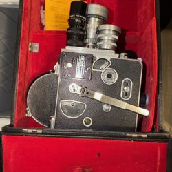 Paillard Bolex L8 8mm Film Camera w/ Multiple Lenses – Clean & Running – Vintage Swiss Made