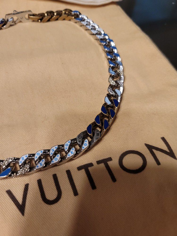 Louis Vuitton Louis Vuitton Cuban Link Multi Color necklace