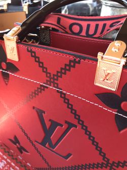 Designer Purse Red & Black 