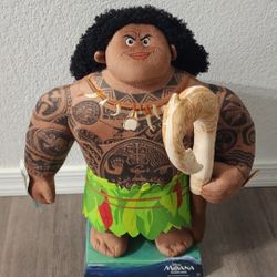 Disney Moana Talking Maui Plush Large Doll - NEW