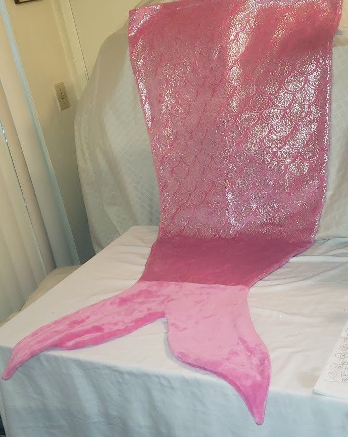Kids Mermaid Tail Super Soft Plush Flannel Sleeping Snuggle Blanket