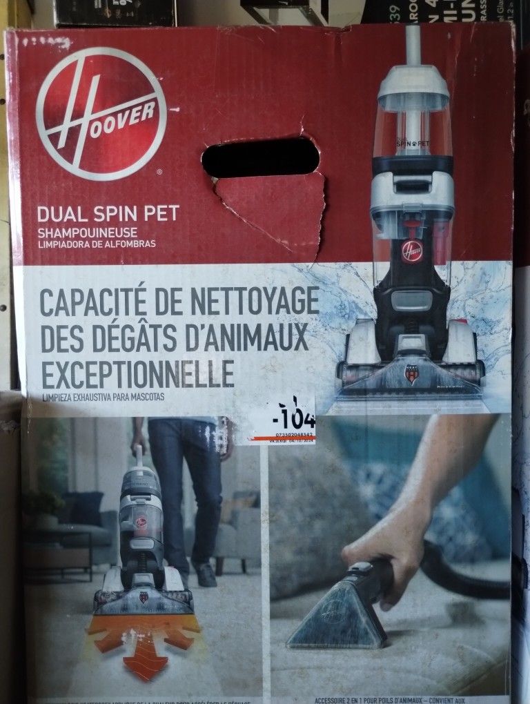 Hoover Dual Spin Pet Upright Carpet Cleaner Machine