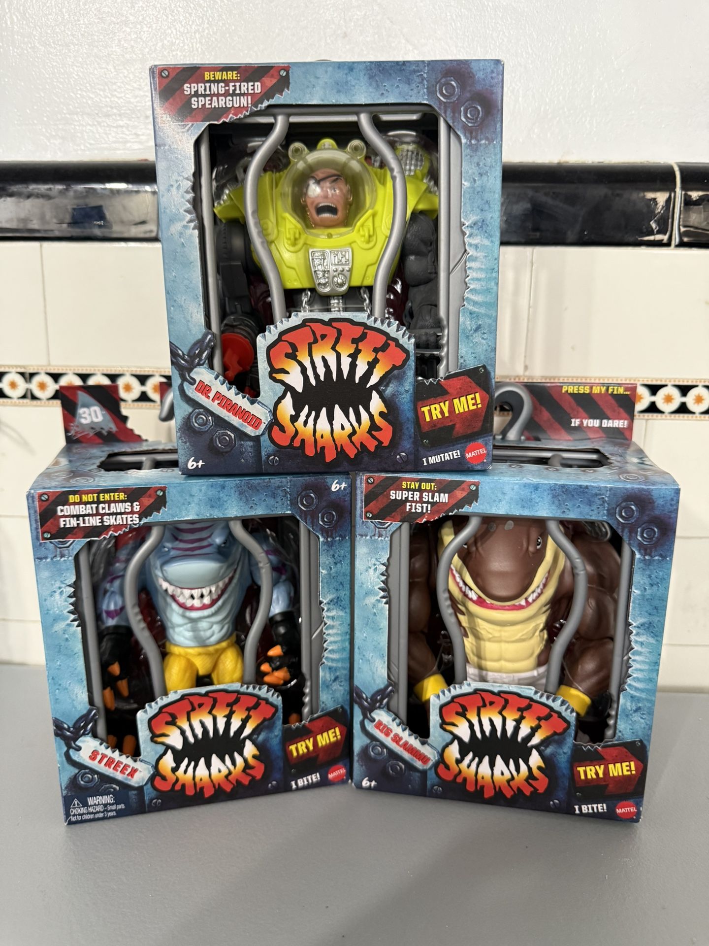  Street Sharks 30th Anniversary Wave 2 (Set Of 3) MISB 2024