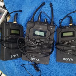 Boya Model BY-DTUM48C Wireless Microphone Sistem, Untested.