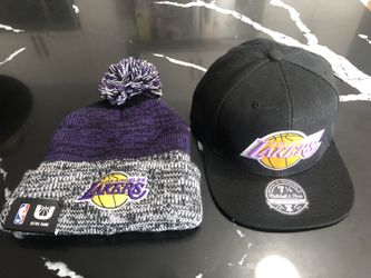 Authentic Lakers Hat and Beanie