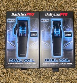 NEW Babyliss Dual Coil Clipper & Trimmer Set