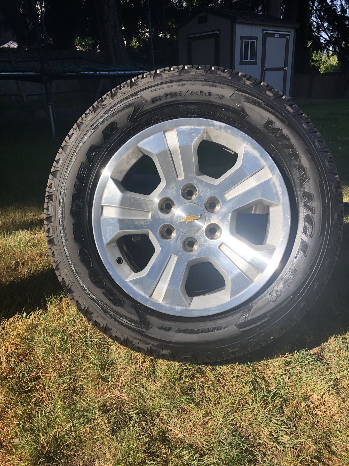 2018 Chevy Silverado rims and tires