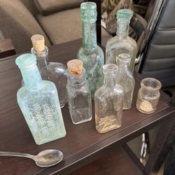 Collectable Antique Medicine Bottles $85  OBO