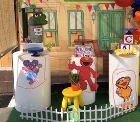 Sesame street party decor