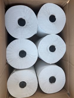 Paper towels 6 big rolls 8” 700 ft each rolls