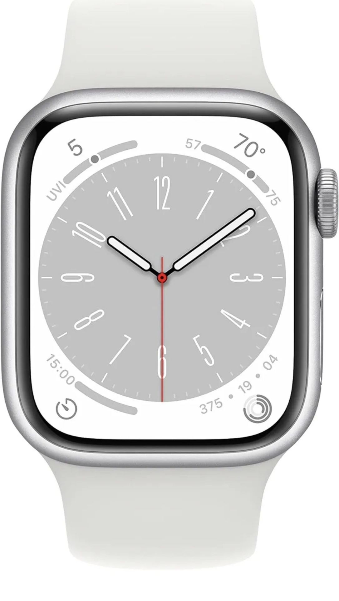 Apple Watch Series 8 GPS Cellular 41mm White Band Silver Apple Watch Series 8 GPS Cellular 41mm White Band Silver