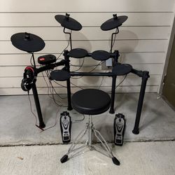 QoQoba Electronic Drum Set PRO Lite 8K Series PL-8000 MIDI Digital Electric Drum Set for Kids Adult Beginners 