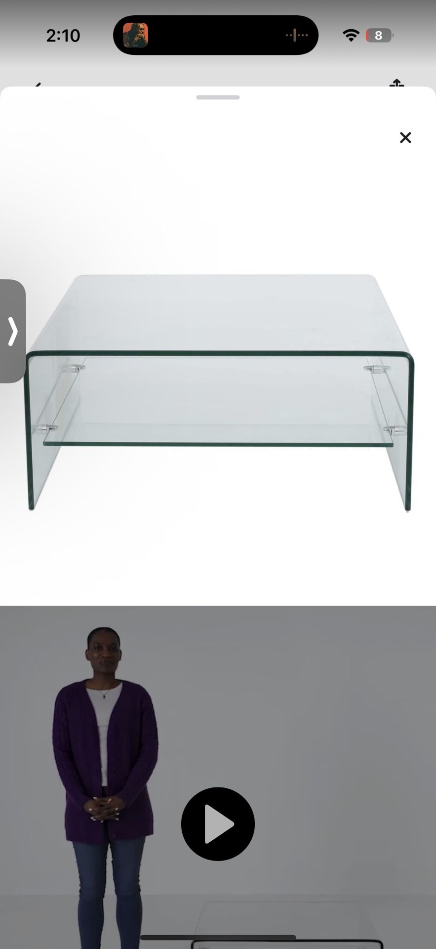 Heavy Glass Table 